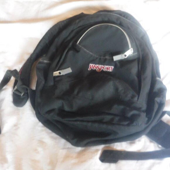 Jansport Airlift Backpack School Hiking Travel Black Student Outdoors - Picture 1 of 8